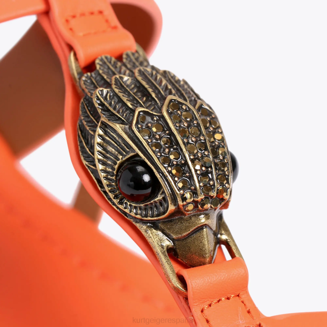 Kurt Geiger mujer sandalia plana london hampton 2LPR285 | calzados naranja